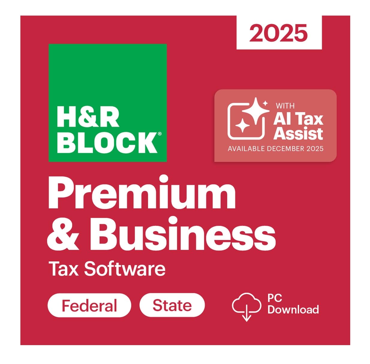 H&R Block Tax Software Premium & Business 2025 Win [PC Online code]