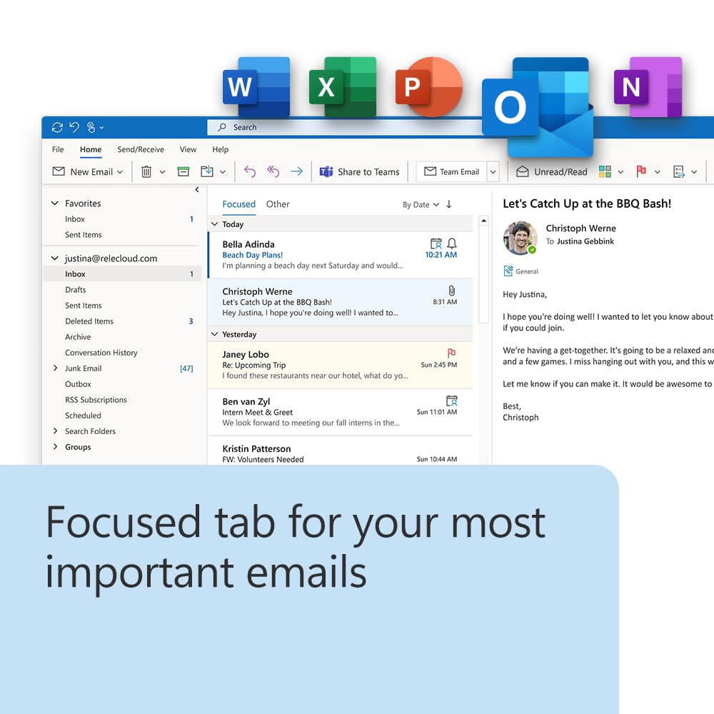 Microsoft Office Home & Business 2024 | Classic Desktop Apps: Word, Excel, PowerPoint, Outlook and OneNote | One-Time Purchase for 1 PC/MAC | Instant Download [PC/Mac Online Code]