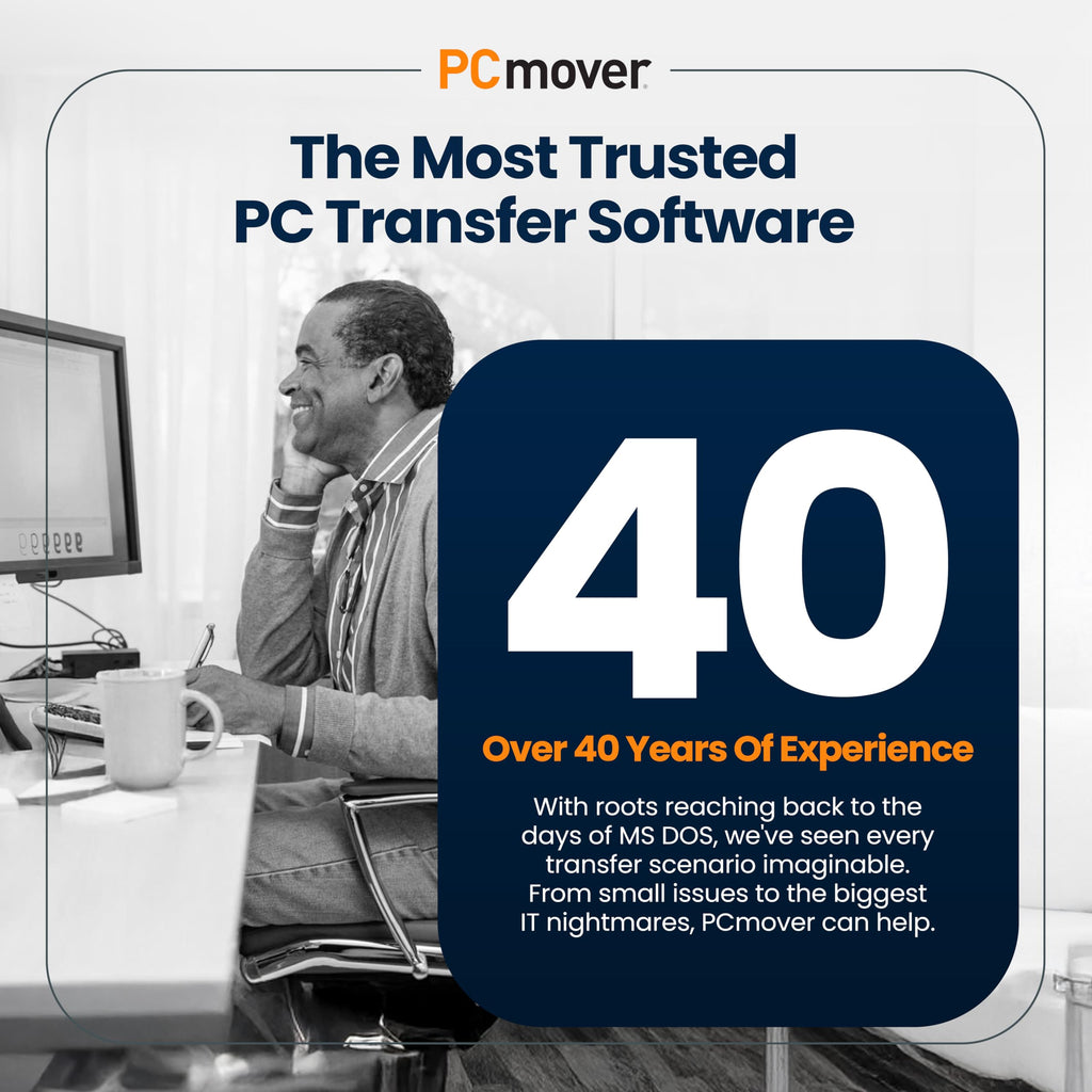 Laplink PCmover Ultimate 11 - Migration of your Applications, Files and Settings from an Old PC to a New PC - Data Transfer Software - With Optional High Speed Ethernet Cable - 1 License